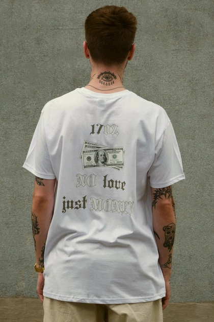 Чоловіча Оверсайз Футболка З Принтом Without Dollar L/XL White - изображение 3