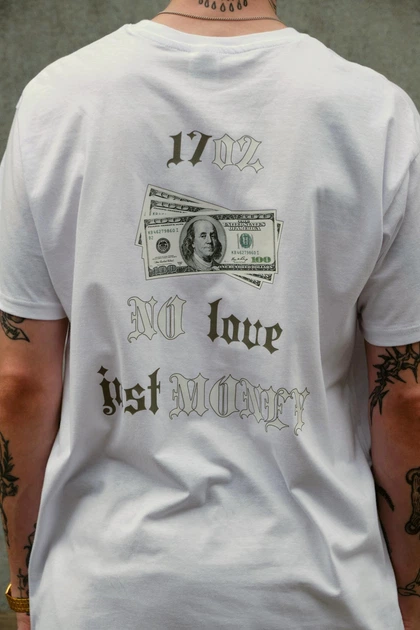 Чоловіча Оверсайз Футболка З Принтом Without Dollar L/XL White - изображение 5