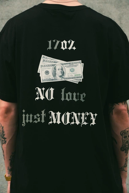 Чоловіча Оверсайз Футболка З Принтом Without Dollar S/M Black - изображение 5