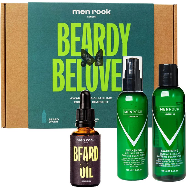 Zestaw do pielęgnacji brody Men Rock Beardy Beloved Awakening Sicilian Lime (5060796560244) - obraz 2