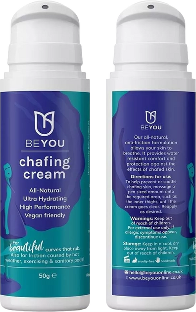 Krem do ciała BeYou Anti-Chafing Cream 50 g (5060553605119) - obraz 2