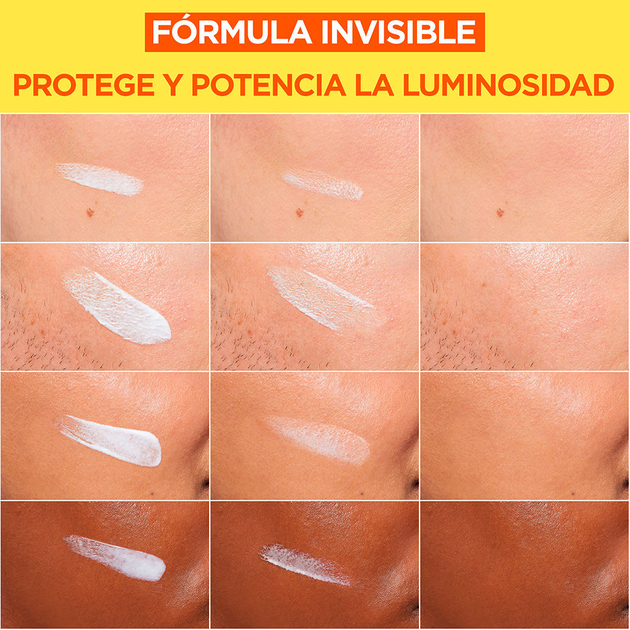 Сонцезахисний флюїд Garnier Skinactive Invisible anti-spot Vitamin C SPF50+ 40 мл (3600542572965) - зображення 3