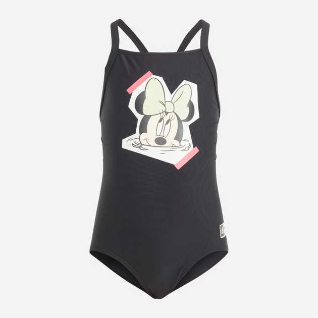 Дитячий суцільний купальник для дівчинки Adidas Dy Min Suit IT8626 128 Чорний (4067887235846) - зображення 1