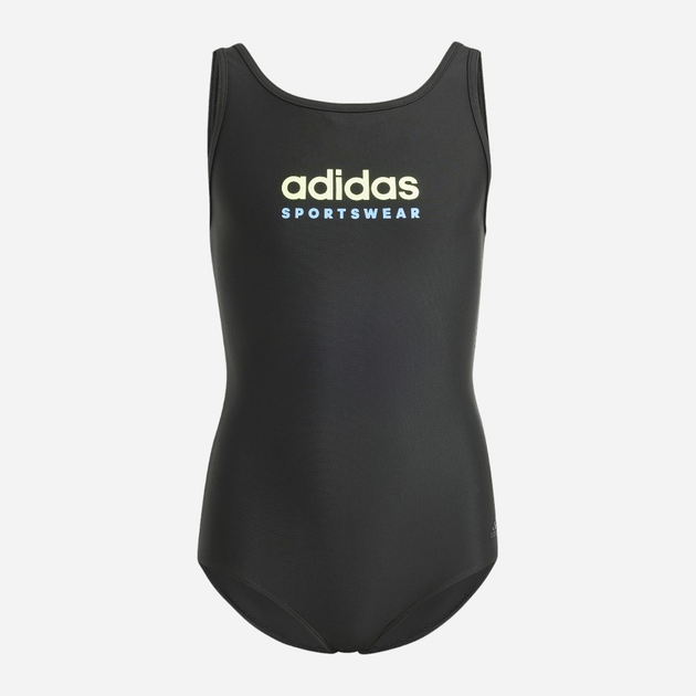 Дитячий суцільний купальник для дівчинки adidas Spw Ubsuit Kids IT9619 128 Чорний (4067887716260) - зображення 1