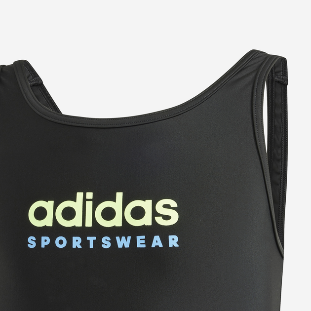 Strój kąpielowy jednoczęściowy młodzieżowy dziewczęcy adidas Spw Ubsuit Kids IT9619 140 Czarny (4067887716314) - obraz 3