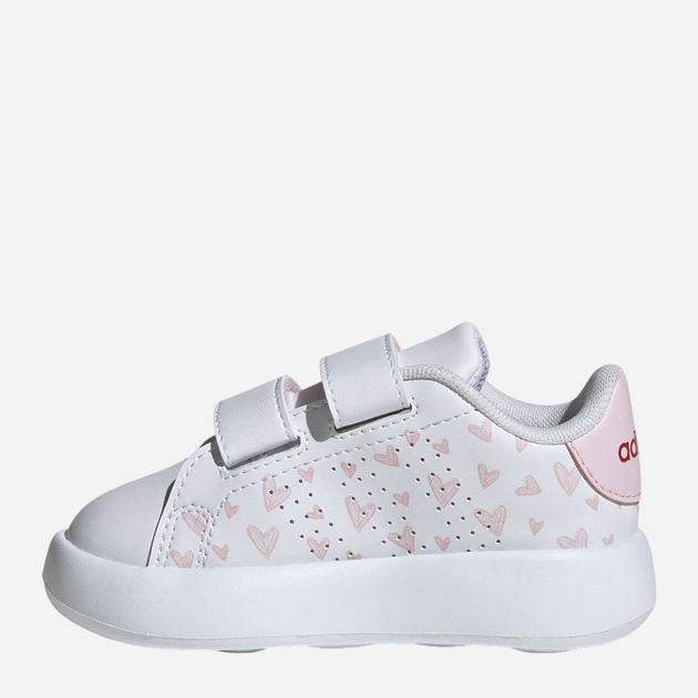 Дитячі кеди для дівчинки adidas Advantage Cf I ID5289 22 Білі з рожевим (4066759468160) - зображення 3