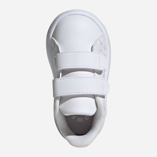 Дитячі кеди для дівчинки adidas Advantage Cf I ID5289 27 Білі з рожевим (4066759468122) - зображення 5