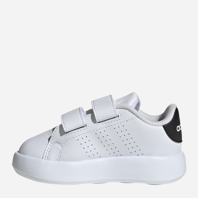 Sneakersy dziecięce dla dziewczynki na rzepy adidas Advantage Cf I ID5284 26.5 Białe z czarnym (4066765025449) - obraz 3