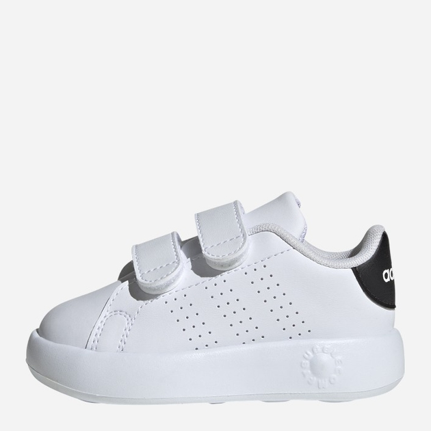 Sneakersy dziecięce dla dziewczynki na rzepy adidas Advantage Cf I ID5284 26.5 Białe z czarnym (4066765025449) - obraz 4