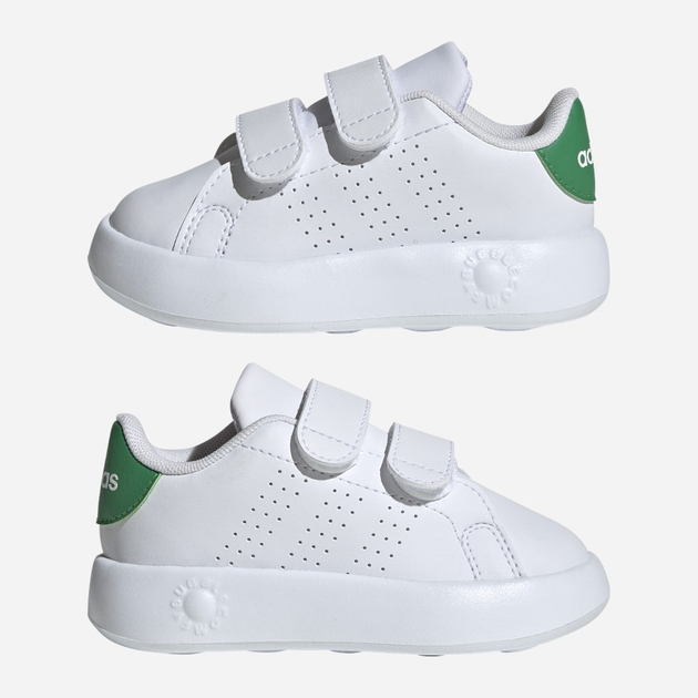 Sneakersy chłopięce na rzepy adidas Advantage Cf I ID5286 25 Białe (4066765017956) - obraz 8