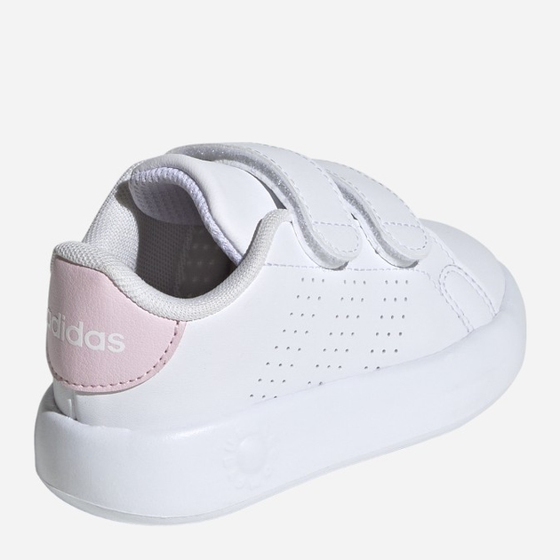 Sneakersy dziecięce dla dziewczynki na rzepy adidas Advantage Cf I IG4257 27 Białe (4067886728370) - obraz 4