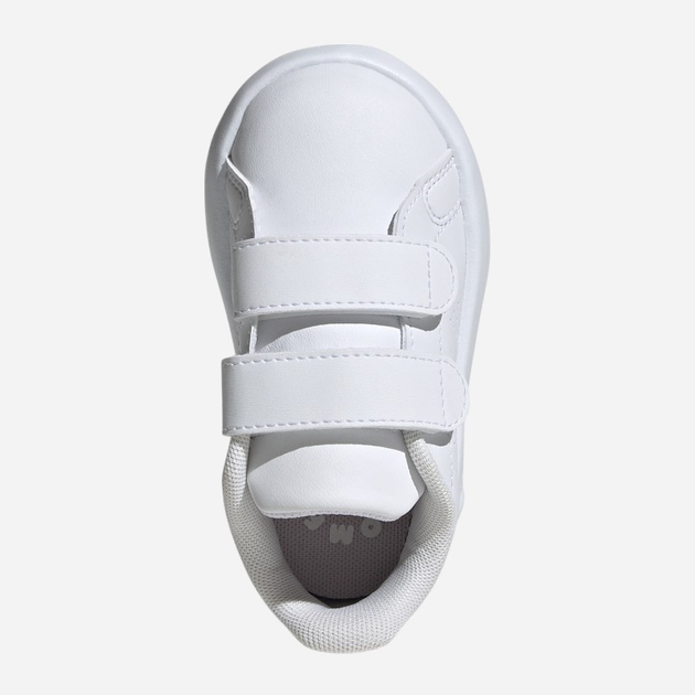 Sneakersy dziecięce dla dziewczynki na rzepy adidas Advantage Cf I IG4257 27 Białe (4067886728370) - obraz 5