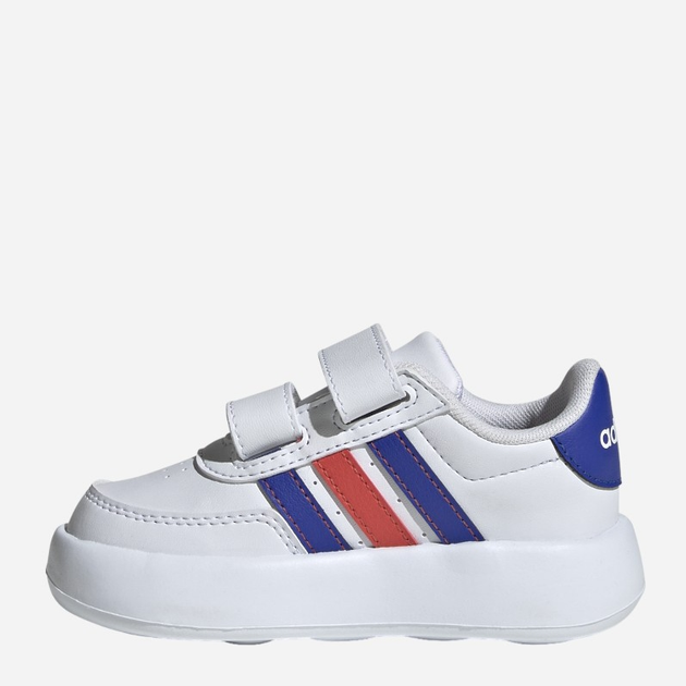 Sneakersy chłopięce na rzepy adidas Breaknet 2.0 Cf I ID5278 23 Białe z wielokolorowym (4066766586093) - obraz 3