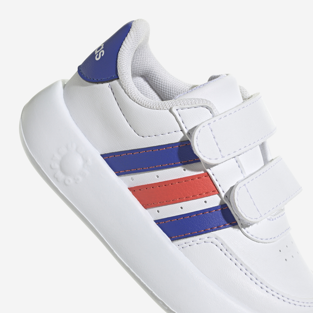 Дитячі кеди для хлопчика adidas Breaknet 2.0 Cf I ID5278 23.5 Білі з різнокольоровим (4066766781177) - зображення 7