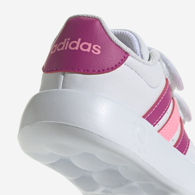 Sneakersy dziecięce dla dziewczynki na rzepy adidas Breaknet 2.0 Cf I ID5279 25 Białe (4066765065070) - obraz 8