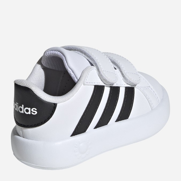 Sneakersy chłopięce na rzepy adidas Grand Court 2.0 Cf ID5271 23.5 Białe (4066765033079) - obraz 5
