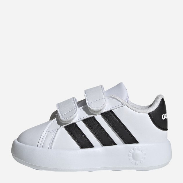 Sneakersy chłopięce na rzepy adidas Grand Court 2.0 Cf ID5271 25.5 Białe (4066765036612) - obraz 4