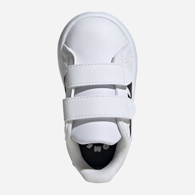Sneakersy chłopięce na rzepy adidas Grand Court 2.0 Cf ID5271 25.5 Białe (4066765036612) - obraz 6