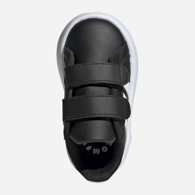 Sneakersy chłopięce na rzepy adidas Grand Court 2.0 Cf ID5272 25.5 Czarne (4066765031303) - obraz 5