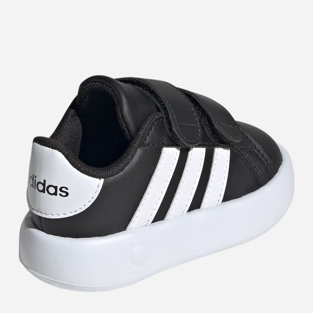 Sneakersy chłopięce na rzepy adidas Grand Court 2.0 Cf ID5272 26 Czarne (4066765031280) - obraz 4