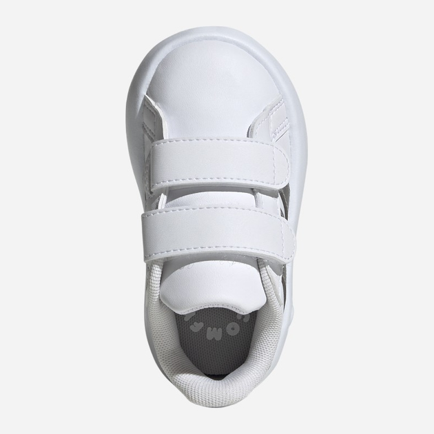 Дитячі кеди для дівчинки adidas Grand Court 2.0 Cf ID5274 26.5 Білі зі сріблястим (4066765031389) - зображення 6