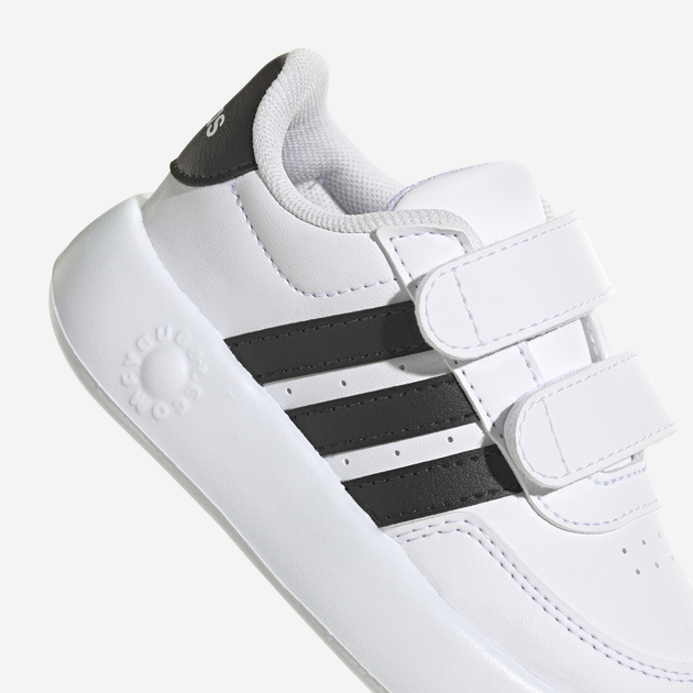 Sneakersy chłopięce adidas Breaknet 2.0 CF I ID5276 23 Białe z czarnym (4066759164680) - obraz 7