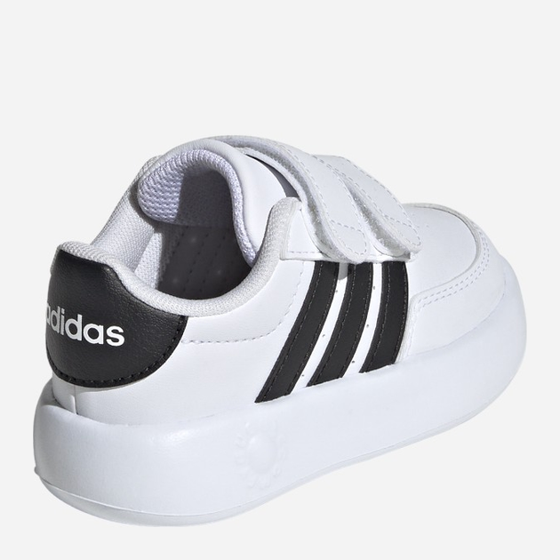 Sneakersy chłopięce adidas Breaknet 2.0 CF I ID5276 25 Białe z czarnym (4066759164642) - obraz 4