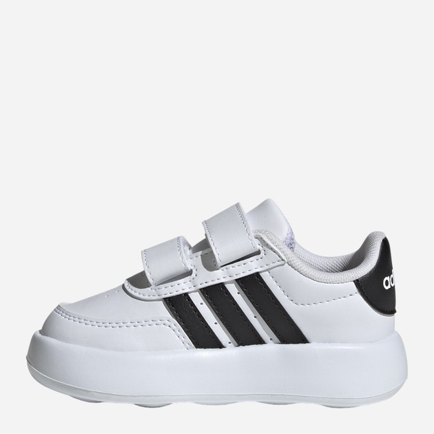 Sneakersy chłopięce adidas Breaknet 2.0 CF I ID5276 27 Białe z czarnym (4066759164635) - obraz 3