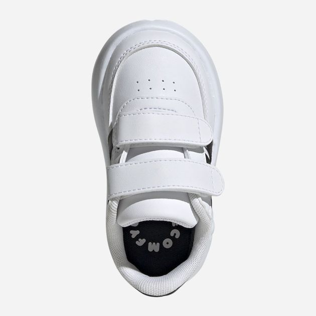 Sneakersy chłopięce adidas Breaknet 2.0 CF I ID5276 27 Białe z czarnym (4066759164635) - obraz 5