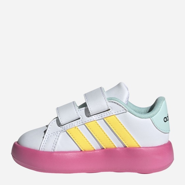 Sneakersy dziecięce dla dziewczynki adidas Grand Court Minnie CF I ID8018 23 Biały/Różowy (4066759472075) - obraz 3