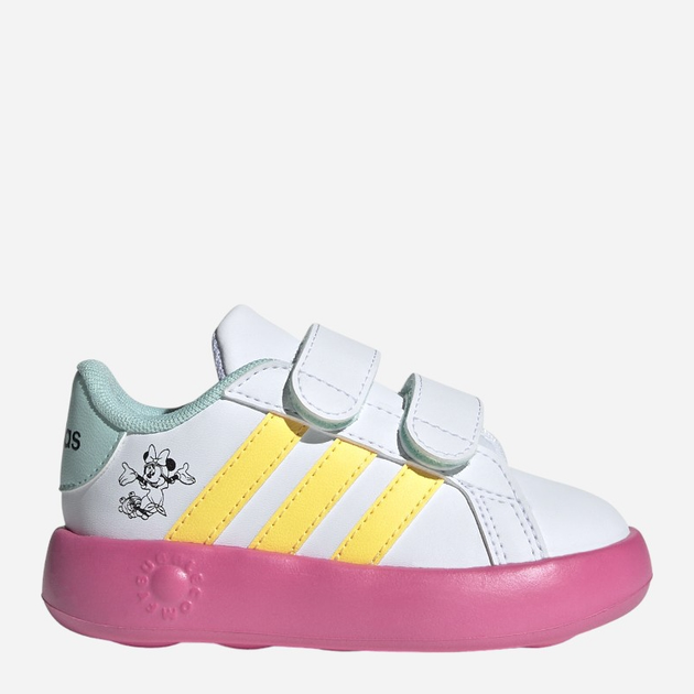 Tenisówki dziecięce dla dziewczynki Adidas Grand Court Minnie CF I ID8018 26.5 Biały/Różowy (4066759475700) - obraz 1