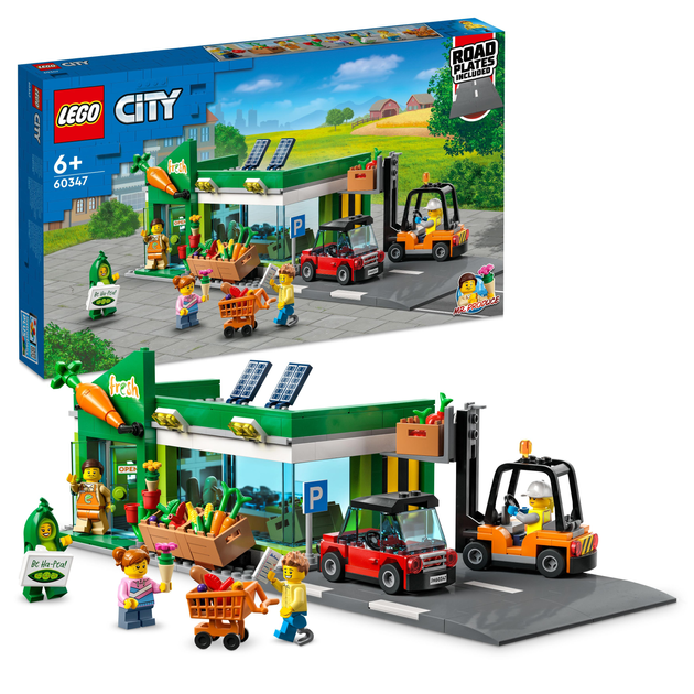 Zestaw konstrukcyjny LEGO My City Sklep spożywczy 404 elementy (60347) - obraz 2