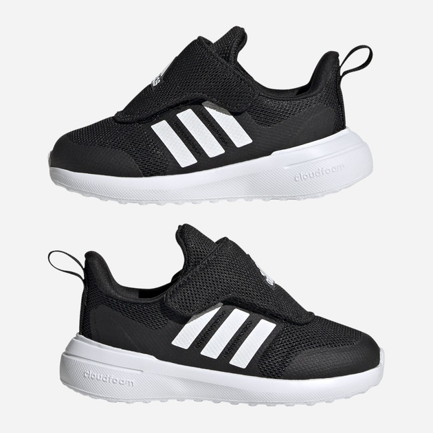 Buty sportowe chłopięce na rzepy adidas Fortarun 2.0 Ac I IG2555 26.5 Czarne (4066756722142) - obraz 9