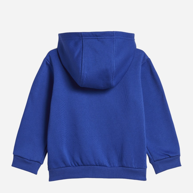 Komplet sportowy chłopięcy (bluza + spodnie) adidas I 3S Fz Fl Jog IB4763 80 Niebieski/Szary (4066762265411) - obraz 3