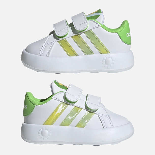 Дитячі кеди для хлопчика adidas Grand Court 2.0 Tin ID8014 25 Білі (4066759475861) - зображення 10