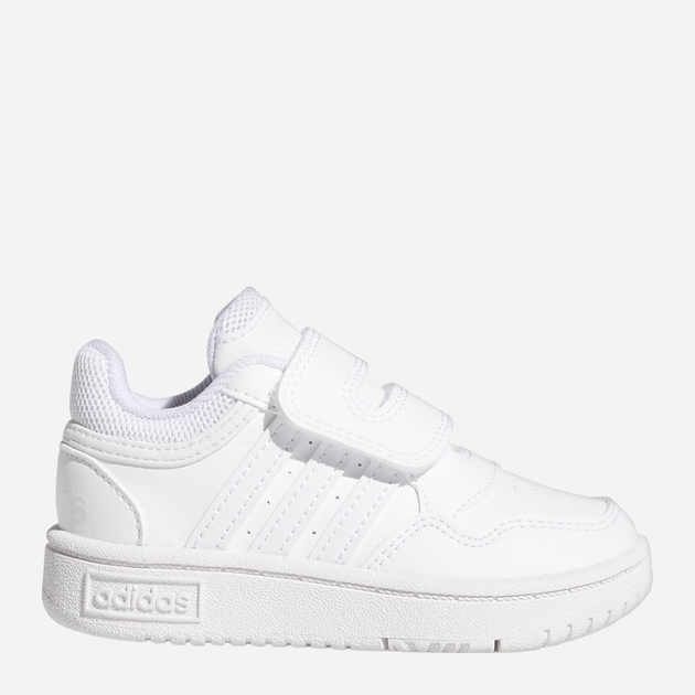 Tenisówki dziecięce dla dziewczynki na rzepy adidas Hoops Mid 3.0 Cf I GW0442 22 Białe (4065418378727) - obraz 1