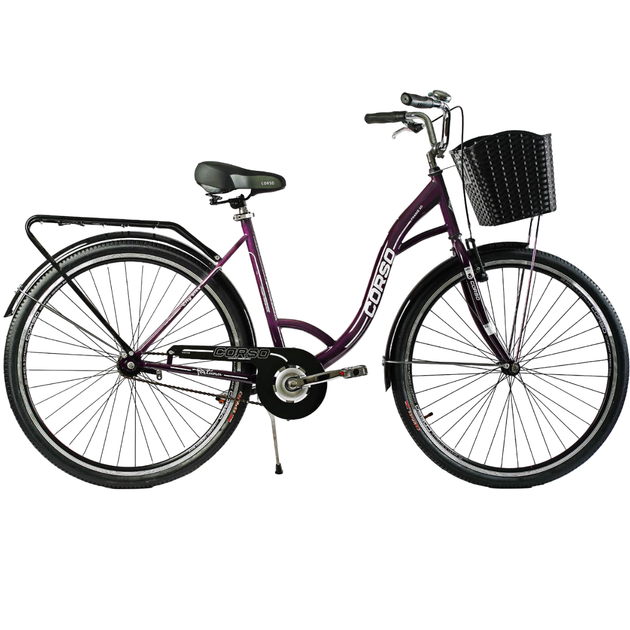 Велосипед городской Corso Fortuna 28" рама 20" фиолетовый FR-5198 - Фото 1 Велосипед городской Corso Fortuna 28" рама 20" фиолетовый FR-5198 - изображение 1