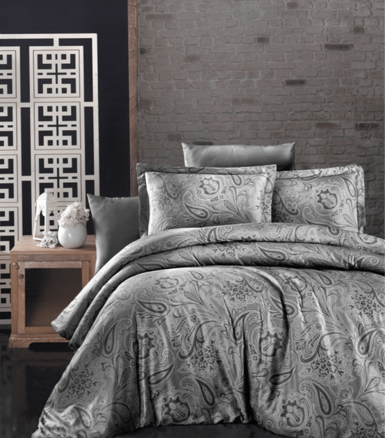 Комплект постельного белья Satin Cotton First Choice - First Choice - S-21 REAGEN SMOKE - Полуторный - Темно-серый - Фото 1 Комплект постельного белья Satin Cotton First Choice - First Choice - S-21 REAGEN SMOKE - Полуторный - Темно-серый - изображение 1