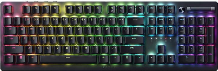 Klawiatura bezprzewodowa Razer Deathstalker V2 Pro Purple Switch US layout Black (RZ03-04361800-R3M1) - obraz 1