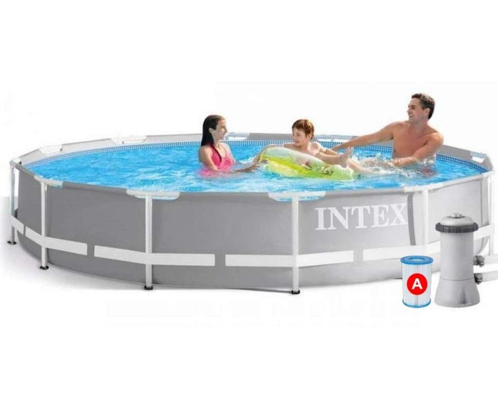 Каркасный бассейн Intex 366 x 76 см (26712) + фильтр-насос - Фото 1 Каркасный бассейн Intex 366 x 76 см (26712) + фильтр-насос - изображение 1