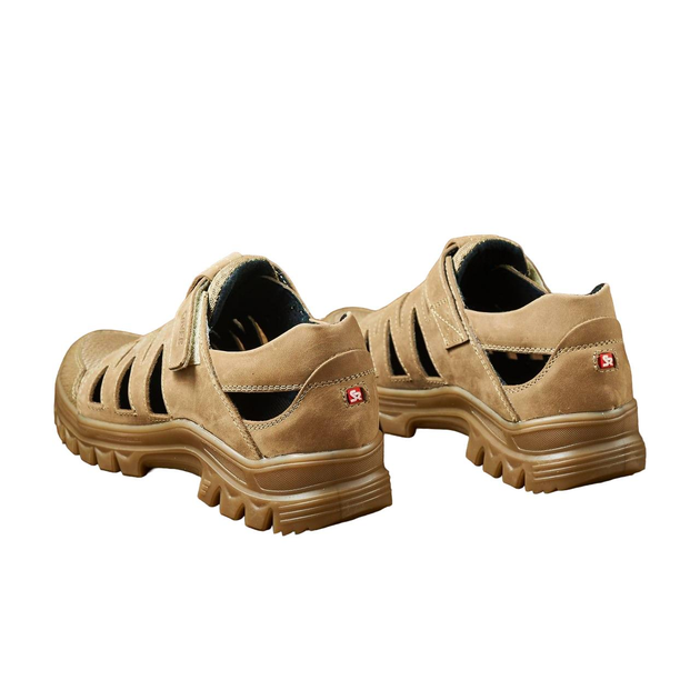 Тактичні сандалі літні кросівки PAV 191 Silver койот шкіряні сітка 42 - зображення 2