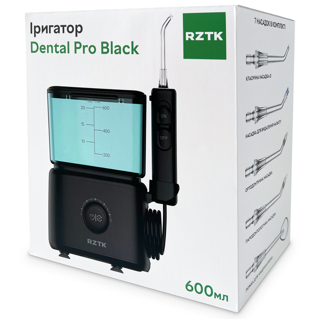 Іригатор RZTK Dental Pro Black 220В - зображення 13