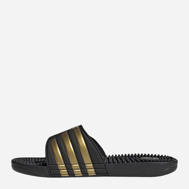 Klapki basenowe męskie Adidas Adissage EG6517 42 Czarne z złocistym (4062051869483) - obraz 3