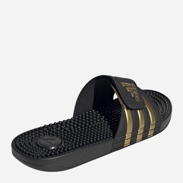 Klapki basenowe męskie Adidas Adissage EG6517 42 Czarne z złocistym (4062051869483) - obraz 4