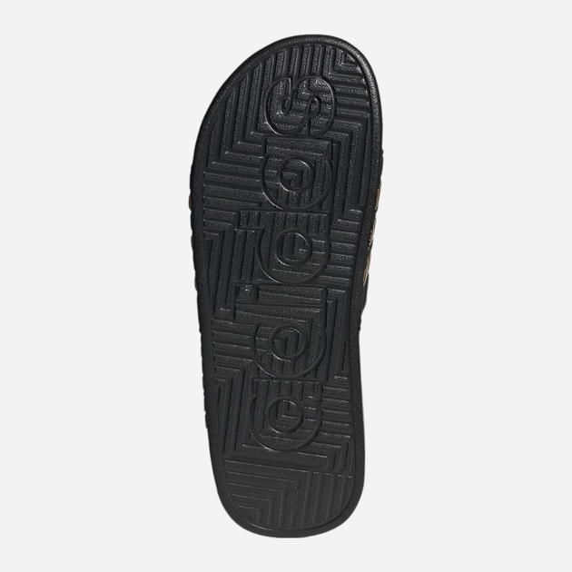 Klapki basenowe męskie Adidas Adissage EG6517 42 Czarne z złocistym (4062051869483) - obraz 7