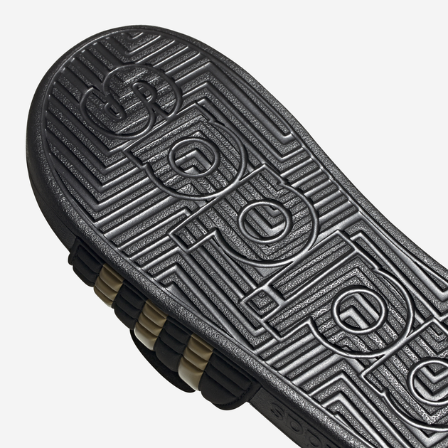 Klapki basenowe męskie Adidas Adissage EG6517 42 Czarne z złocistym (4062051869483) - obraz 10