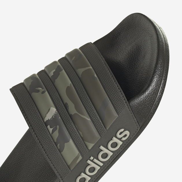 Klapki basenowe damskie adidas Adilette Shower IG3683 37 Czarne z khaki (4066765052353) - obraz 7
