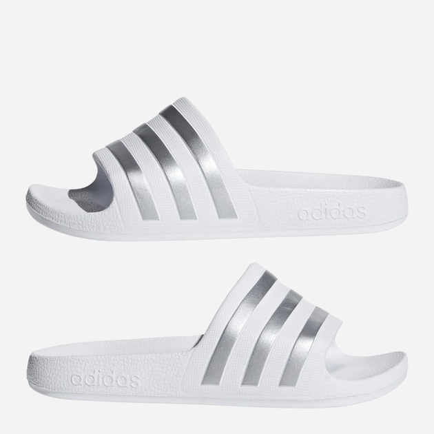 Дитячі шльопанці для дівчинки adidas Adilette Aqua K F35555 32 Білі (4059808224084) - зображення 10