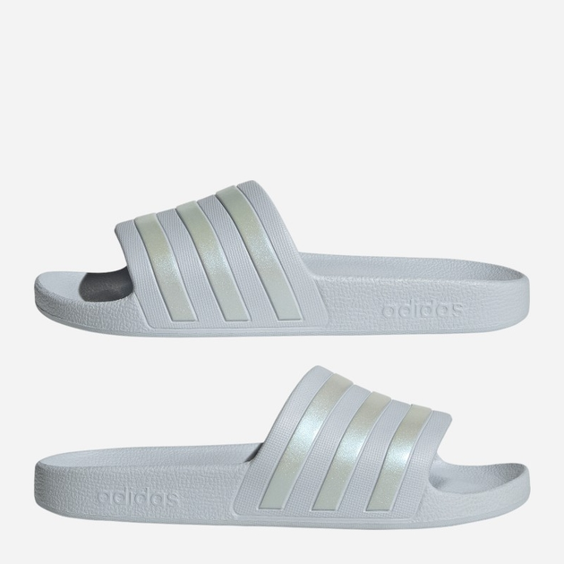 Жіночі шльопанці для пляжу adidas Adilette Aqua IF0894 38 Сірі з золотистим (4066765076182) - зображення 9