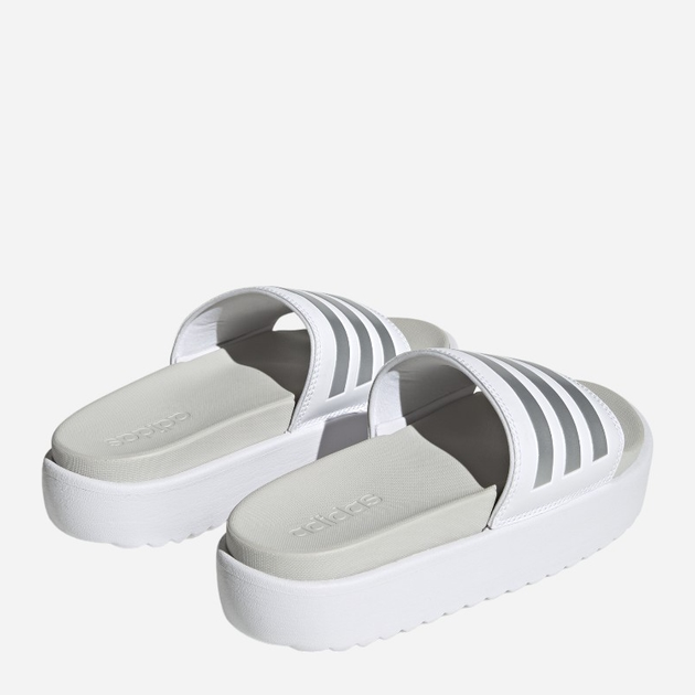 Klapki damskie na platformie adidas Adilette Platform IE9703 37 Białe (4066754066576) - obraz 4